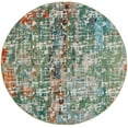thumbnail image 1 of SAFAVIEH Madison Roswell Abstract Area Rug, Green/Beige, 6'7" x 6'7" Round, 1 of 7