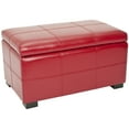 thumbnail image 1 of Safavieh Madison Small Rustic Solid Upholstered Storage Bench, 1 of 4