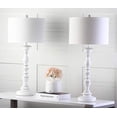 thumbnail image 1 of Safavieh Mamie 32.5 in. H Candlestick Table Lamp, Cream, Set of 2, 1 of 5