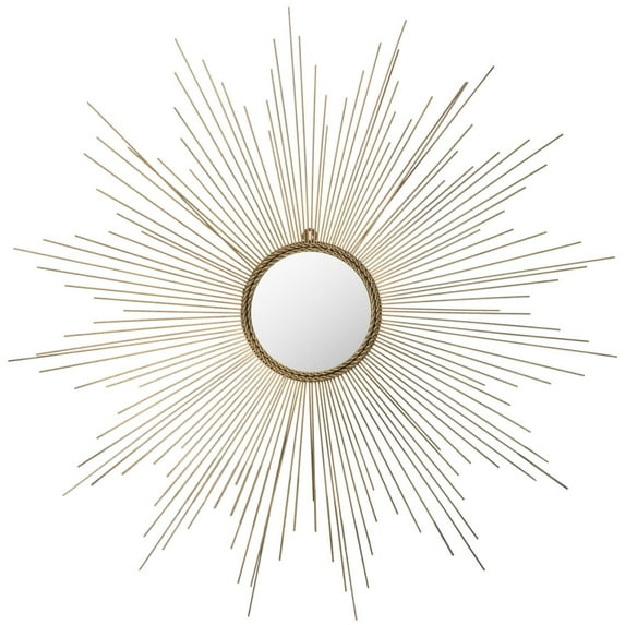 Safavieh Marinda Braided Gold Sunburst 41-inch Decorative Mirror - 41" x 41" x 0.8"