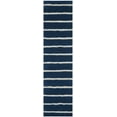 thumbnail image 1 of SAFAVIEH Martha Stewart Chalk Stripe Runner Rug, Wrought Iron/Navy, 2'6" x 10', 1 of 6