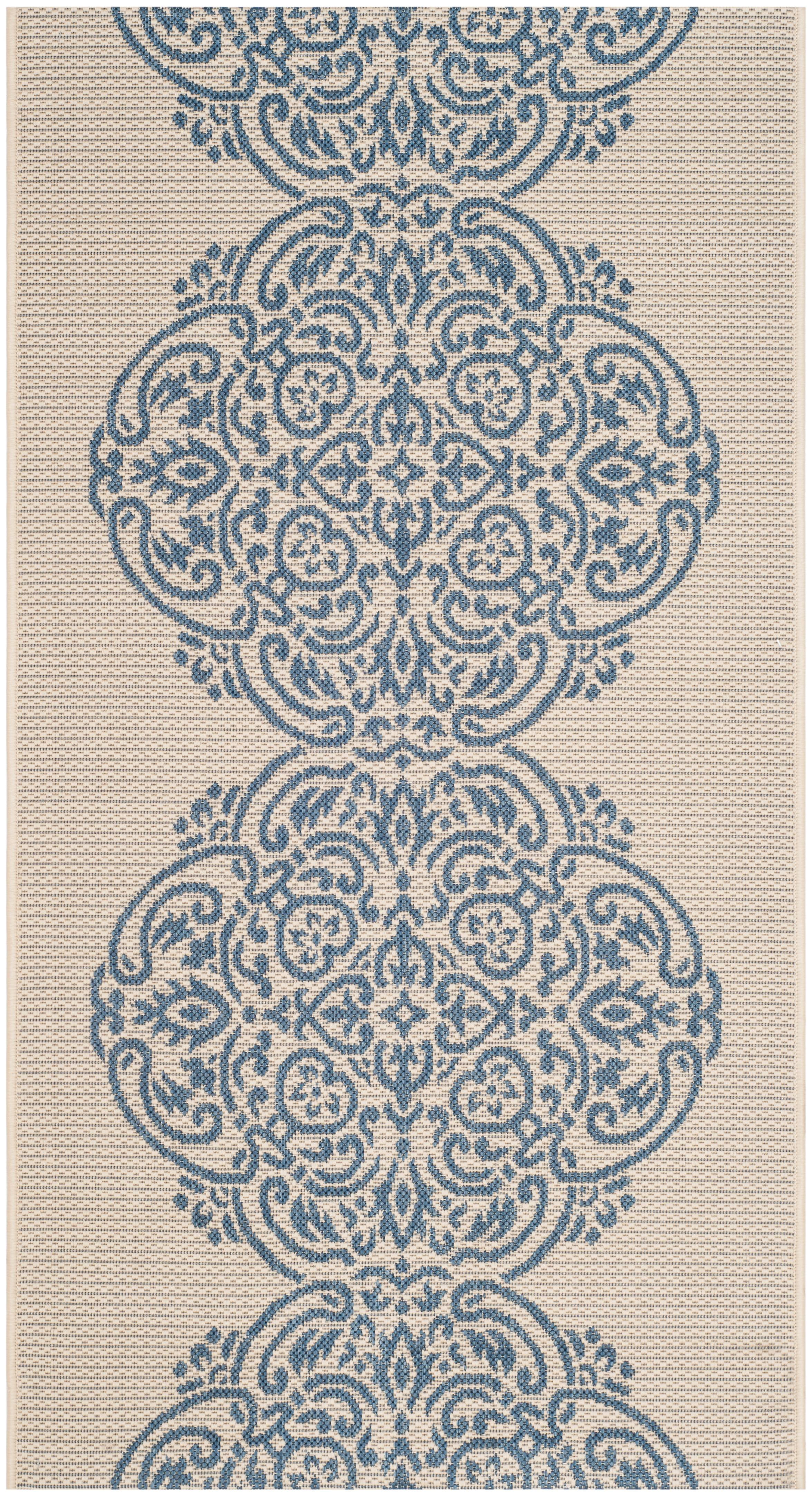 Azurite Tufted Handmade Washable Reversible 5' x 7' Synthetic Rug