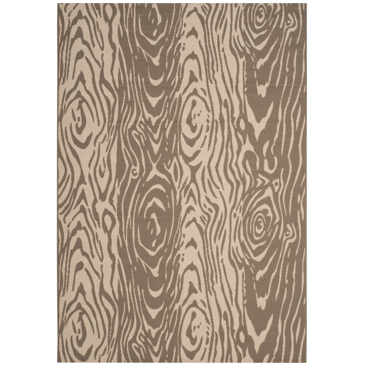 Coffee and Sand Tufted Reversible Rectangular Rug