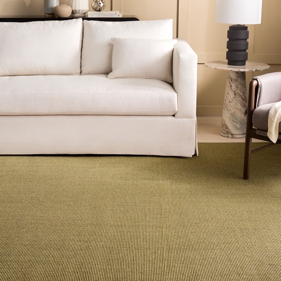 Safavieh Martha Stewart Natural Fiber Maximillian Solid Area Rug, Green, 9' x 12'