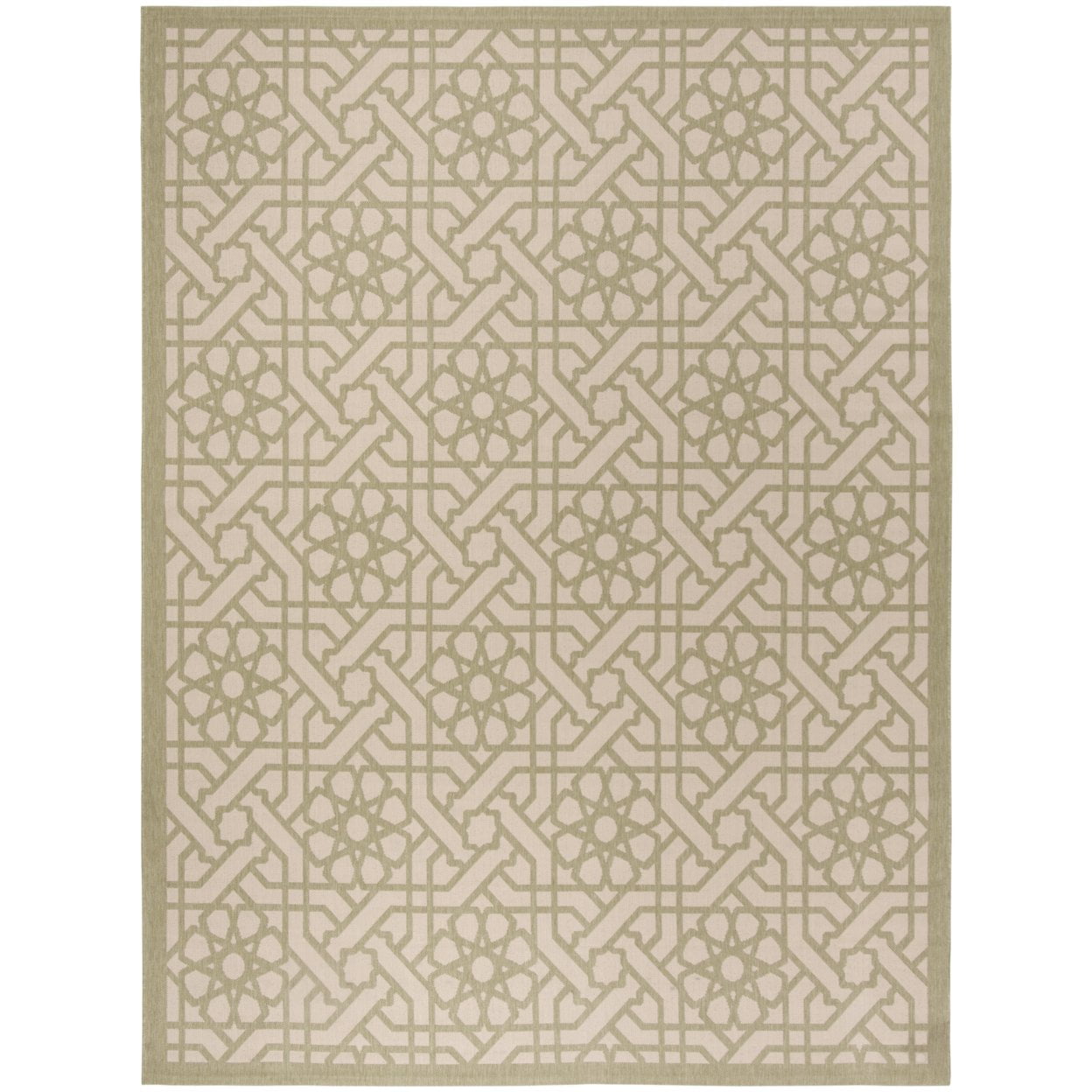 Handmade Triumph Lily Pad 92"x64" Rectangular Tufted Rug