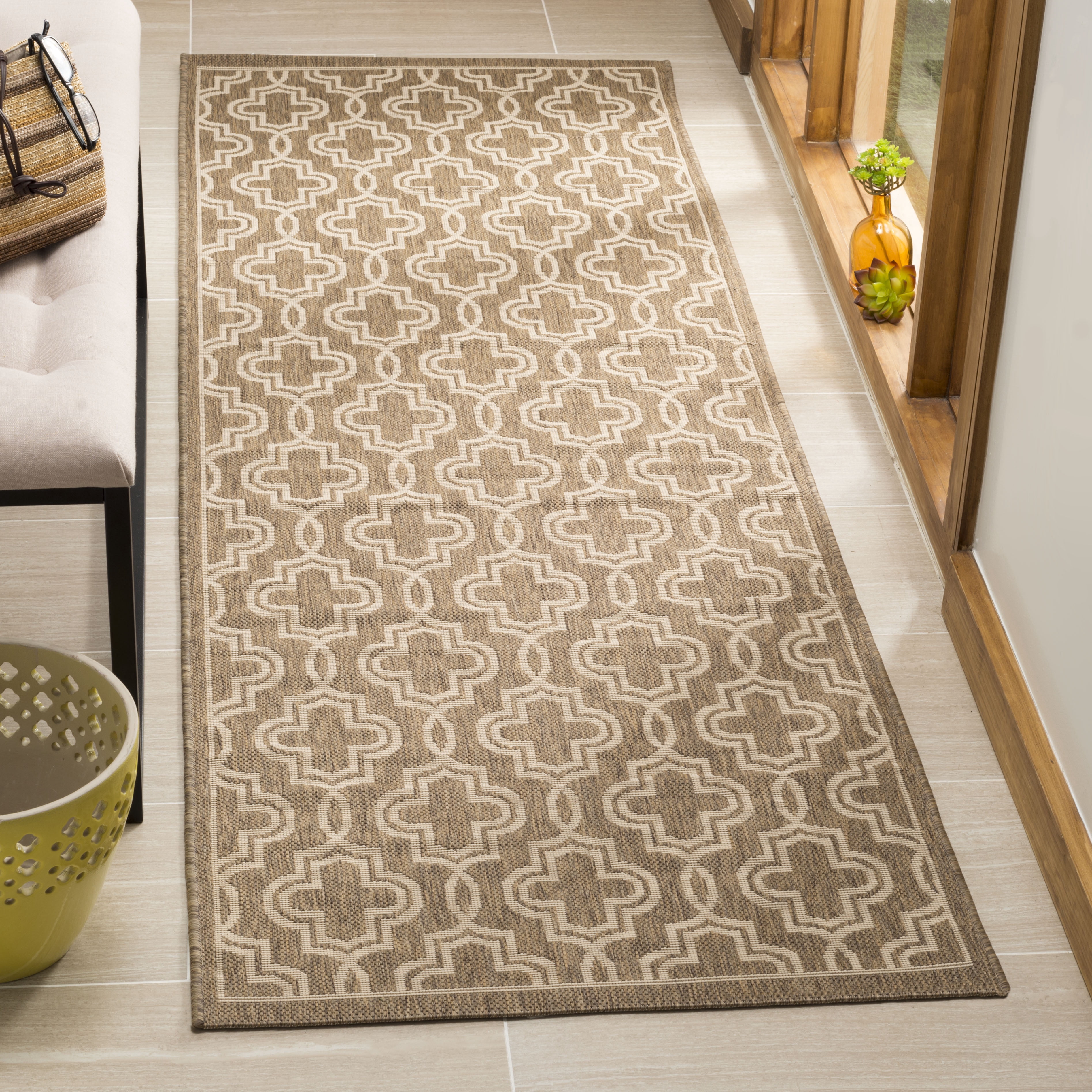 Overlapping Outdoor Rugs Safavieh Martha Stewart Rae Geometric Overlap Indoor/Outdoor Area Rug ...