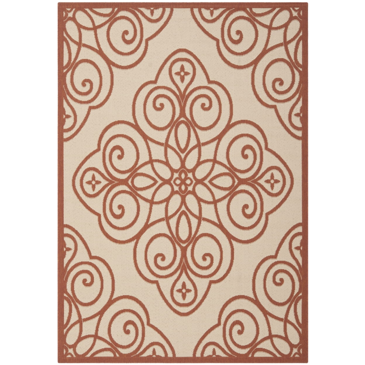 Handmade Rectangular Red Tufted Synthetic Area Rug
