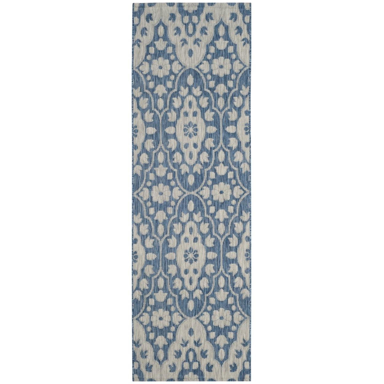 Handmade Luxe Gray Medallion Tufted Runner Rug