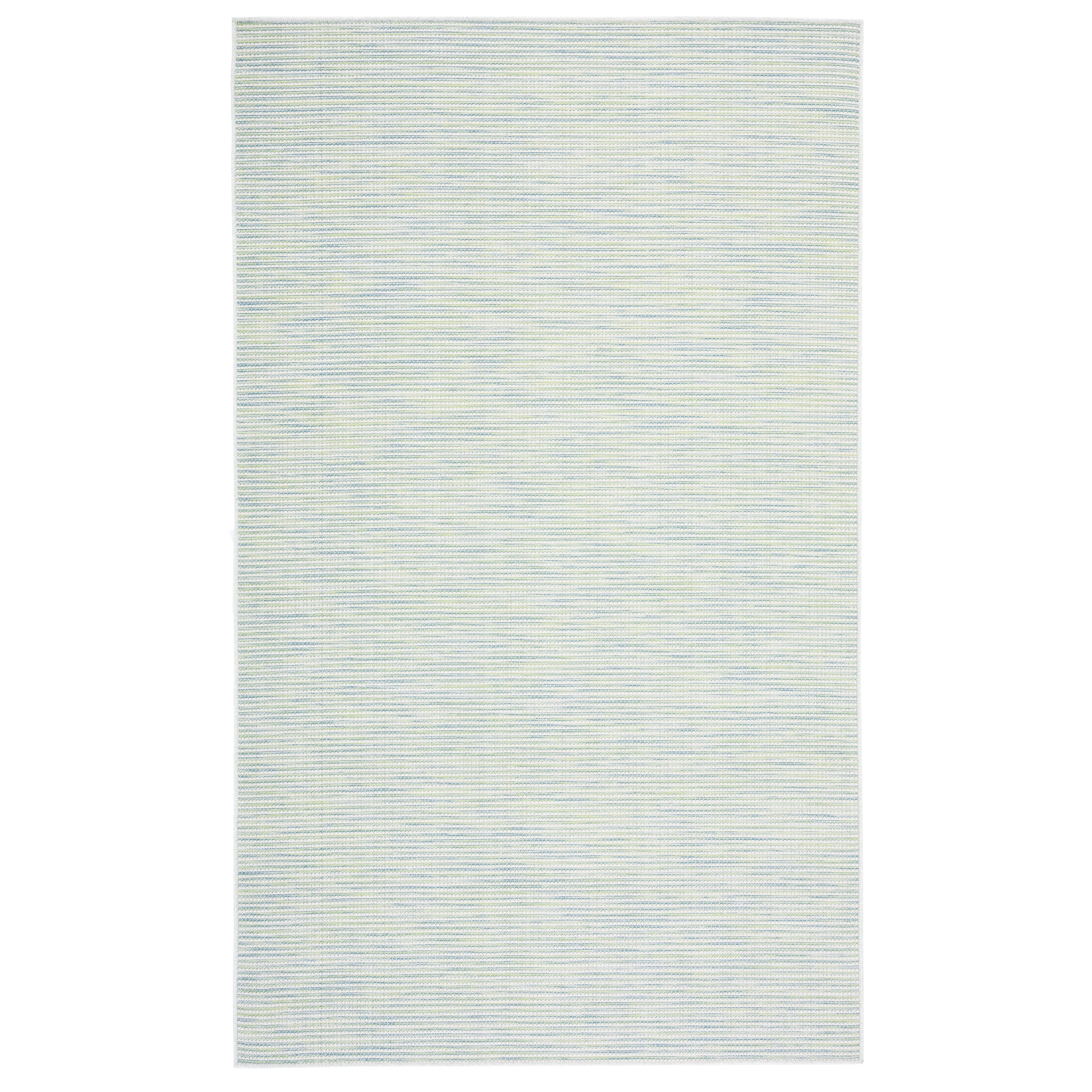 Silvestra Grey/Blue Abstract Square Indoor/Outdoor Rug 6'5"