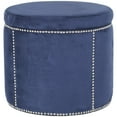 thumbnail image 1 of Safavieh Jody Ottomans-Color:Navy, 1 of 3