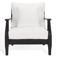 thumbnail image 1 of Safavieh Couture Martinique Coastal Patio Armchair, Black/White, 1 of 11