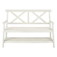 thumbnail image 1 of Safavieh Mayer Indoor/Outdoor 2 Seat Bench with Lower Tier, 1 of 10
