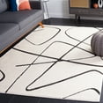 thumbnail image 1 of Safavieh Melody Quinn Abstract Polyester Area Rug, Ivory/Black, 6' x 8', 1 of 11