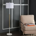 thumbnail image 1 of Safavieh Melrose Modern Glam 58.5 in. H Floor Lamp, White/Wood Finish, 1 of 5