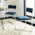 thumbnail image 1 of Safavieh Menken Modern Chrome Side Chair, Set of 2, 1 of 11
