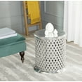 thumbnail image 1 of Safavieh Metal Lace Contemporary Table Stool, Silver, 1 of 4