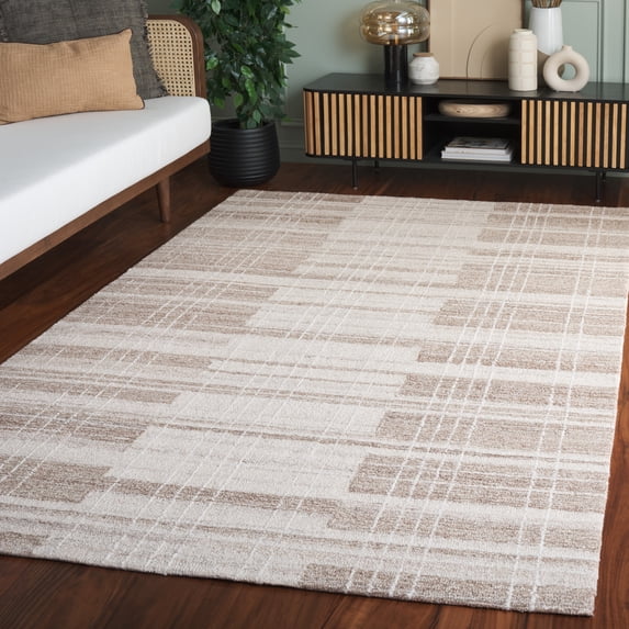 Safavieh Metro Cymone Checkered Area Rug, Beige/Ivory, 6' x 6' Square