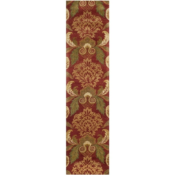 Country & Floral Rug - Metro Wool Pile -Assorted-Color:Assorted,Design:Country/Floral,Shape:Runner,Size:2'6" x 10'