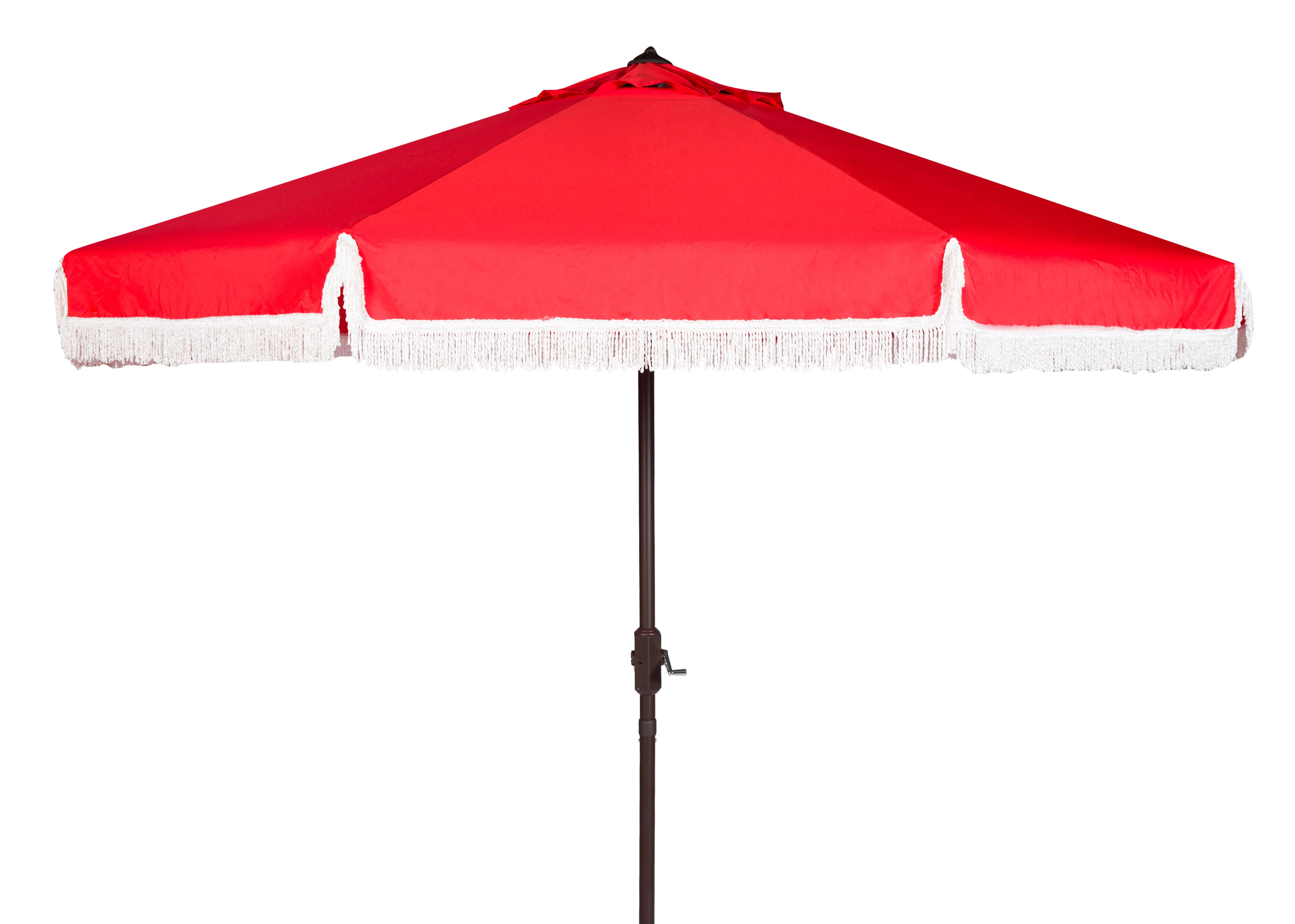Safavieh Milan 98.82 in Red/White Solid Print Octagon Beach