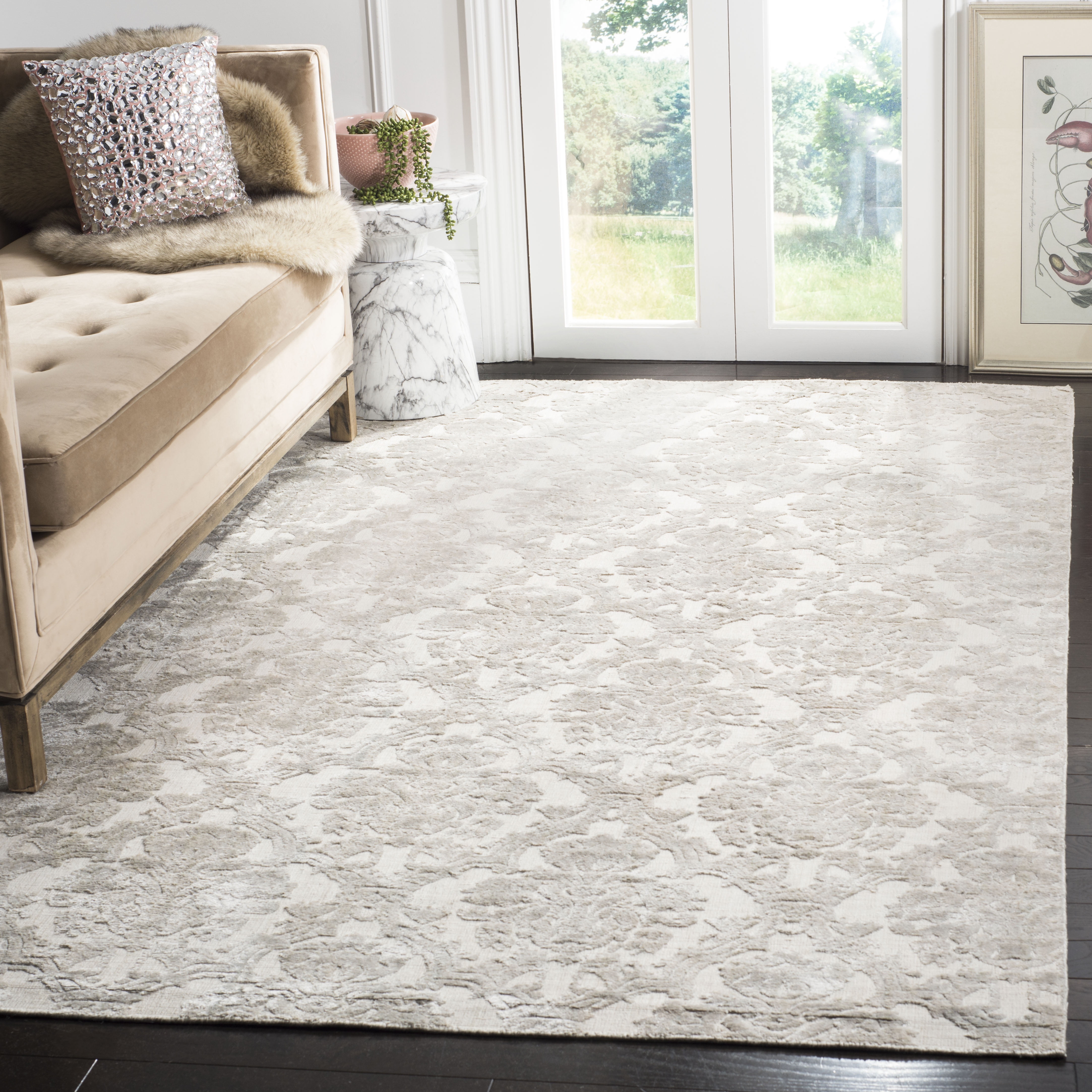 Safavieh Handmade Mirage Kinda Modern Glamour Abstract Viscose Rug 9' x ...