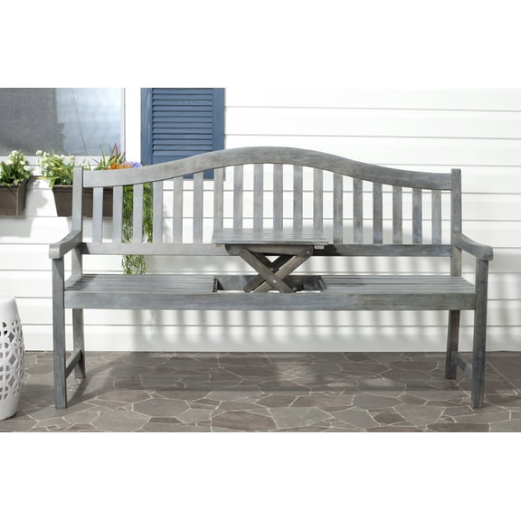 Safavieh Mischa Indoor/Outdoor Acacia Bench with Center Lift