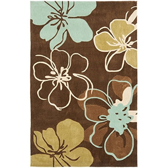 Safavieh Modern Art 9' X 12' Hand Tufted Polyester Rug in Brown