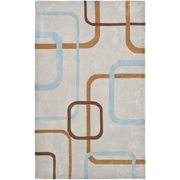 Contemporary Rug - Modern Art Polyester -Multi-Color:Multi,Design:Contemporary,Shape:Large Rectangle,Size:8' x 10'