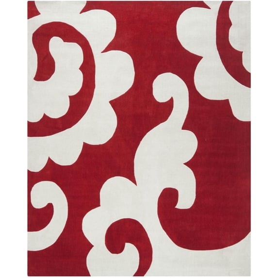 Safavieh Modern Art Red Contemporary Rug - 8' x 10'