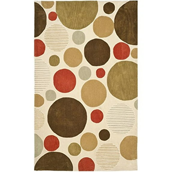 Safavieh Modern Art Sophie Hand Tufted Area Rug, Ivory and Multi-Colored