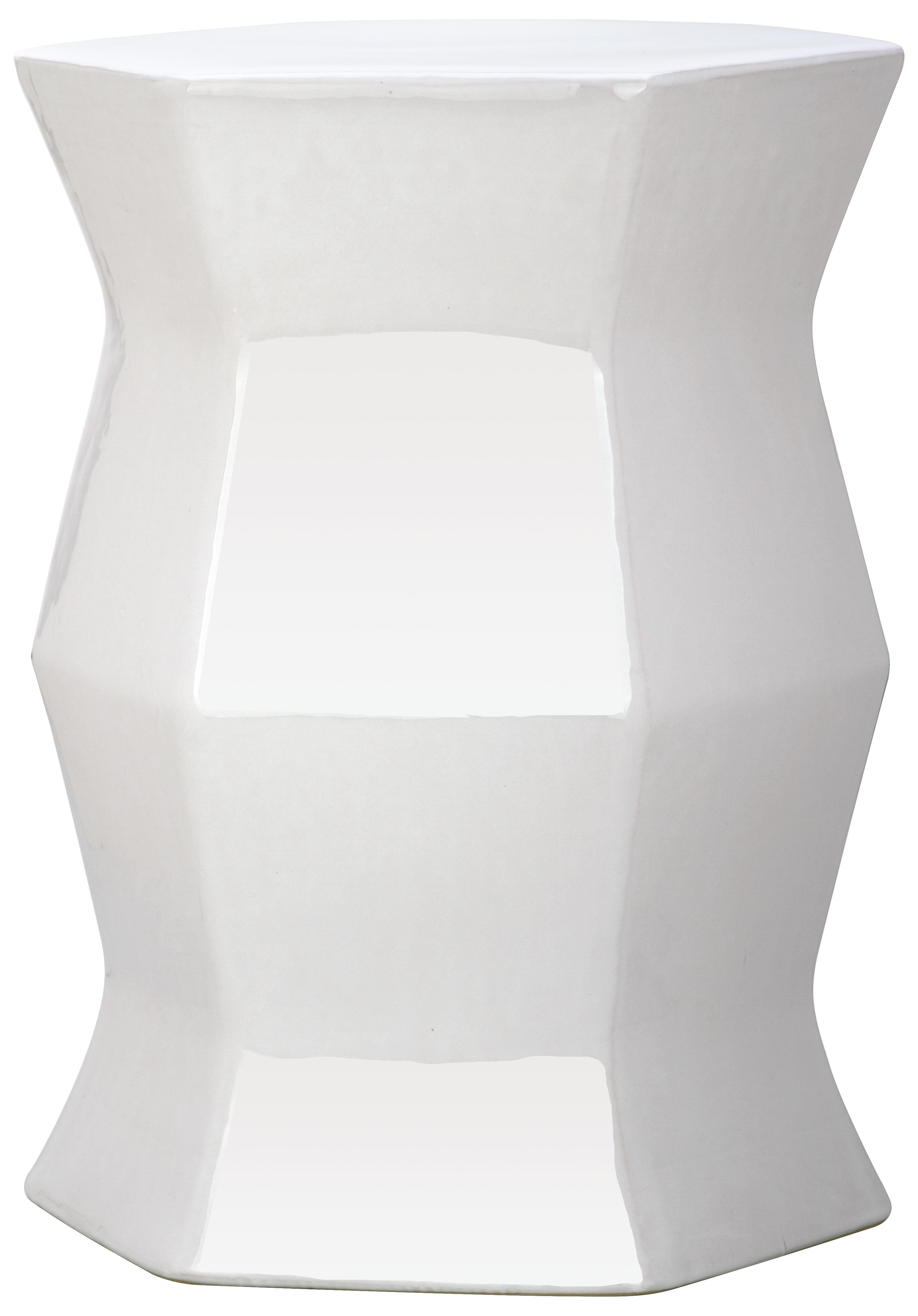 Safavieh Modern Backless Indoor/Outdoor Garden Patio Stool, White