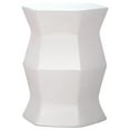 thumbnail image 1 of Safavieh  Modern Cream Hexagon Ceramic Decorative Garden Stool, 1 of 2