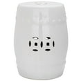 thumbnail image 1 of Safavieh Modern Ming Ceramic Garden Stool in White, 1 of 5