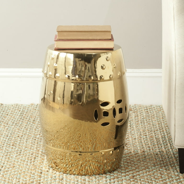 Safavieh Modern Ming Indoor Outdoor Ceramic Garden Stool Gold