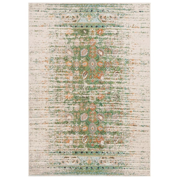 SAFAVIEH Monaco Annabelle Oriental Area Rug, Green/Ivory, 3' x 5'