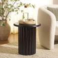 thumbnail image 1 of Safavieh Monka Modern Wood Round End Table, Balck, 1 of 7