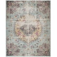 thumbnail image 1 of SAFAVIEH Montage Fisher Medallion Indoor/Outdoor Area Rug, Blue/Multi, 9' x 12', 1 of 5