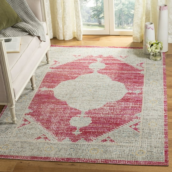 Safavieh  Montage Hadice Indoor/ Outdoor Waterproof Patio Backyard Rug Pink 9' x 12' 9' x 12' Living Room,Bedroom,Dining Room