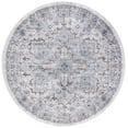 thumbnail image 1 of SAFAVIEH Montana Valerie Medallion Polyester Area Rug, Gray/Blue, 6' x 6' Round, 1 of 7