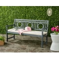 thumbnail image 1 of Safavieh Montclair Indoor/Outdoor Modern Acacia Bench with Cushion, 1 of 5