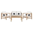 thumbnail image 1 of Safavieh Montez 4 Piece Outdoor Set with Accent Pillows, 1 of 9