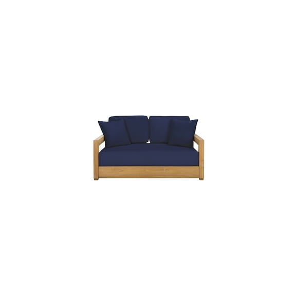 Safavieh Montford 2-Seat Bench Furn Outdoor, Navy, 1' X 1', Square