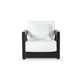 thumbnail image 1 of SAFAVIEH Couture Montford Aluminum Armchair, Black/White, 1 of 11