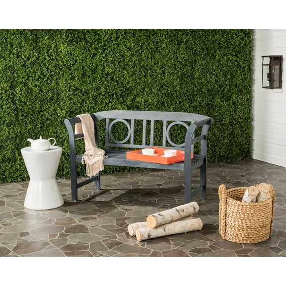 Safavieh Moorpark Indoor/Outdoor Modern 2 Seat Garden Bench