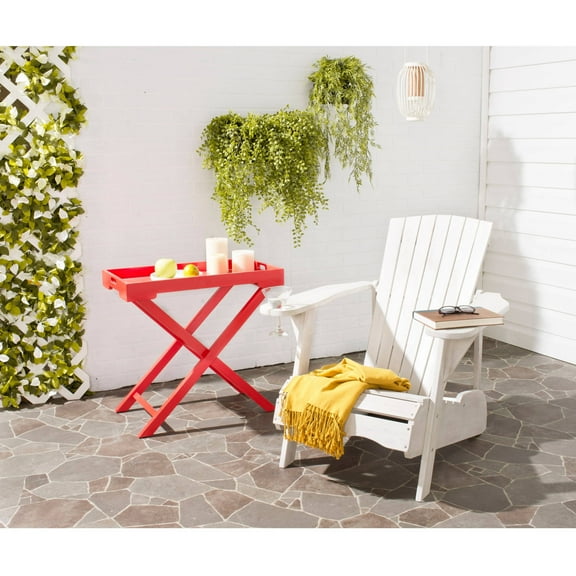 Safavieh Mopani Outdoor Adirondack Patio Chair, White