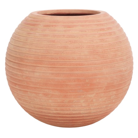 Safavieh Mora Ficonstone and Cement Modern Solid Round Terracotta Plant Pot