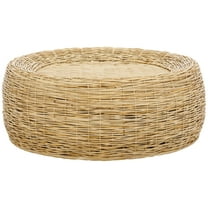 Safavieh Mordekai Scandinavian Round Rattan Coffee Table, Natural