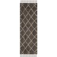 thumbnail image 1 of Safavieh MOROCCAN FRINGE SHAG 200, GREY / CREAM, 2'-3" X 5', Area Rug, 1 of 6