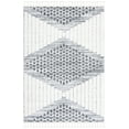 thumbnail image 1 of SAFAVIEH Moroccan Tassel Sheila Diamond Shag Area Rug, Grey/Ivory, 4' x 6', 1 of 8