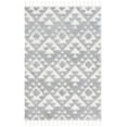 thumbnail image 1 of SAFAVIEH Moroccan Tassel Larry Geometric Shag Area Rug, Gray/Ivory, 6'7" x 9'2", 1 of 8