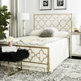 thumbnail image 1 of Safavieh Morris Geometric Glam Lattice Metal Headboard, 1 of 8